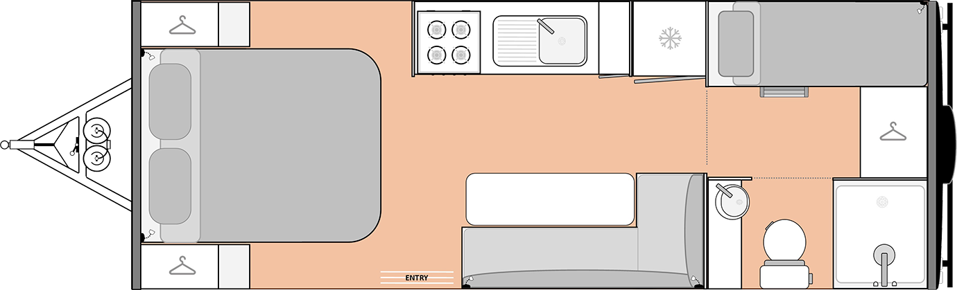 Road Owl 21 Ft Adventurer Floorplan